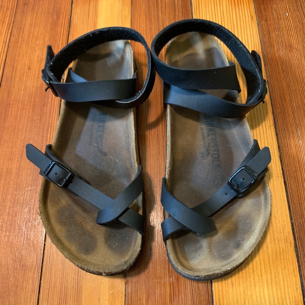 Birkenstock Yara Sandals, Black, Size 39